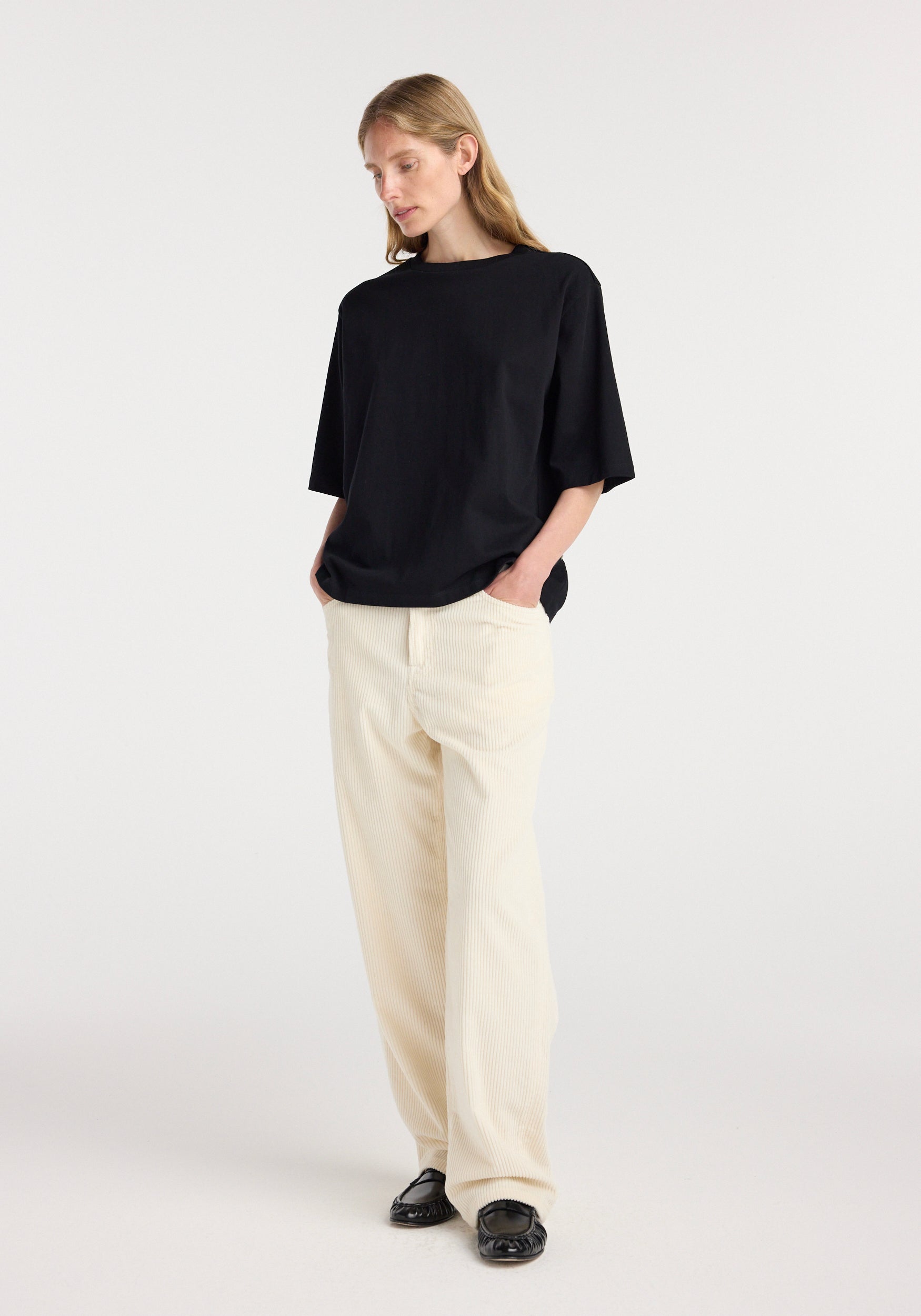 Oversized cotton t-shirt | black