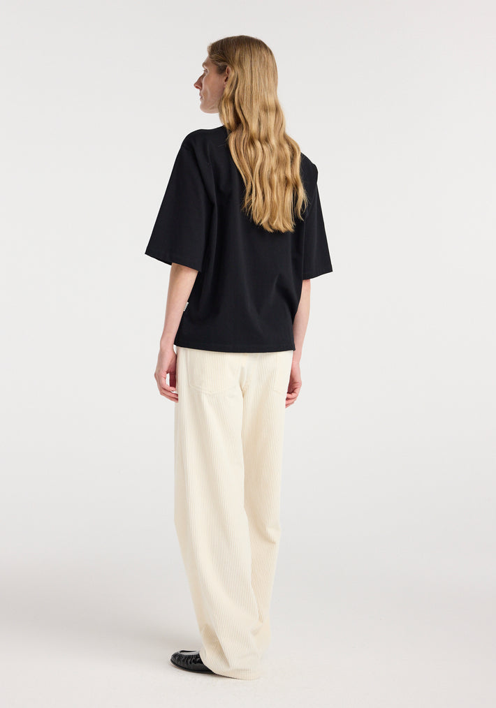 Oversized cotton t-shirt | black
