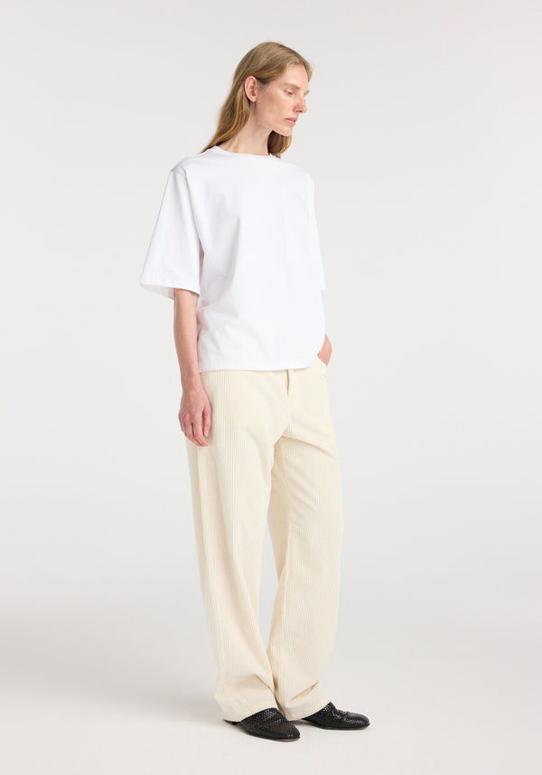 Oversized cotton t-shirt | optic white