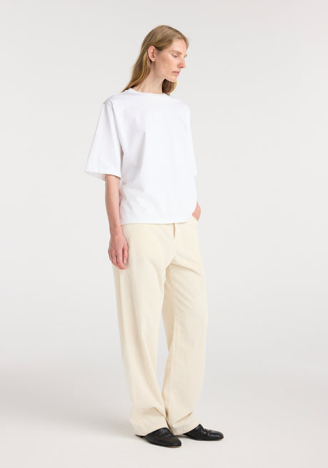 Oversized cotton t-shirt | optic white