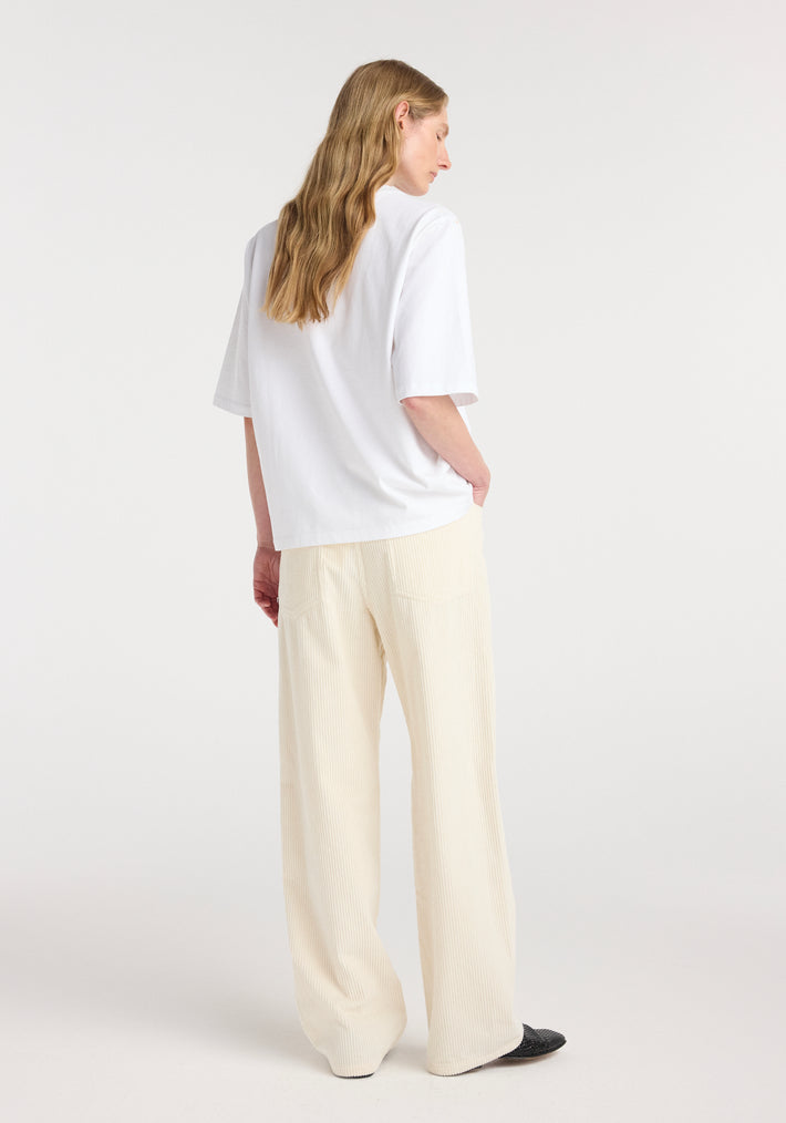 Oversized cotton t-shirt | optic white