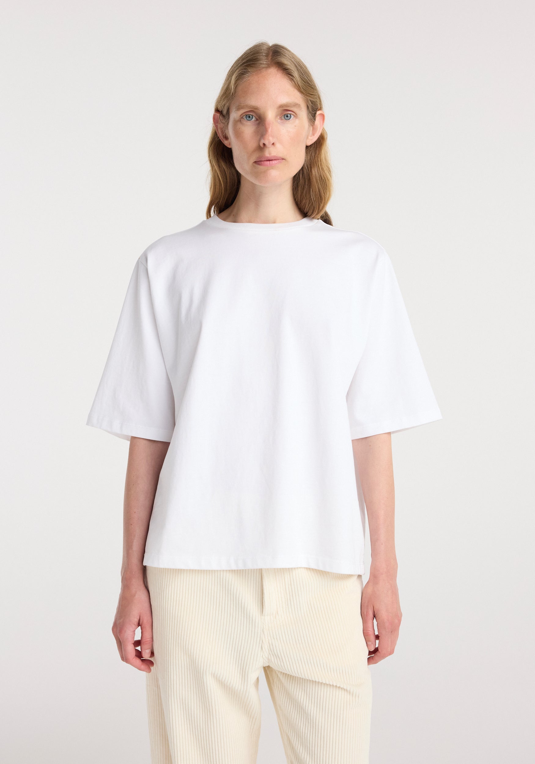 Oversized cotton t-shirt | optic white