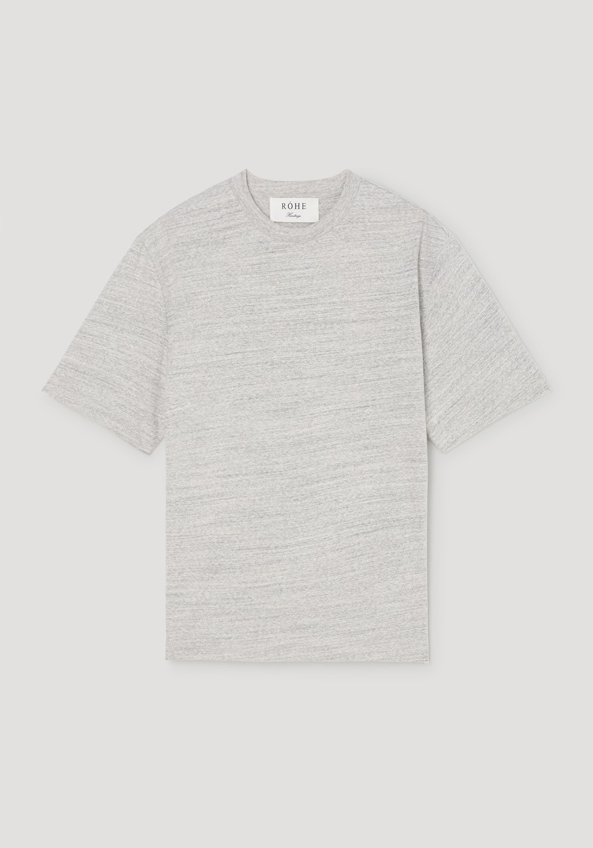 Japanese mouliné jersey t-shirt | grey mouliné