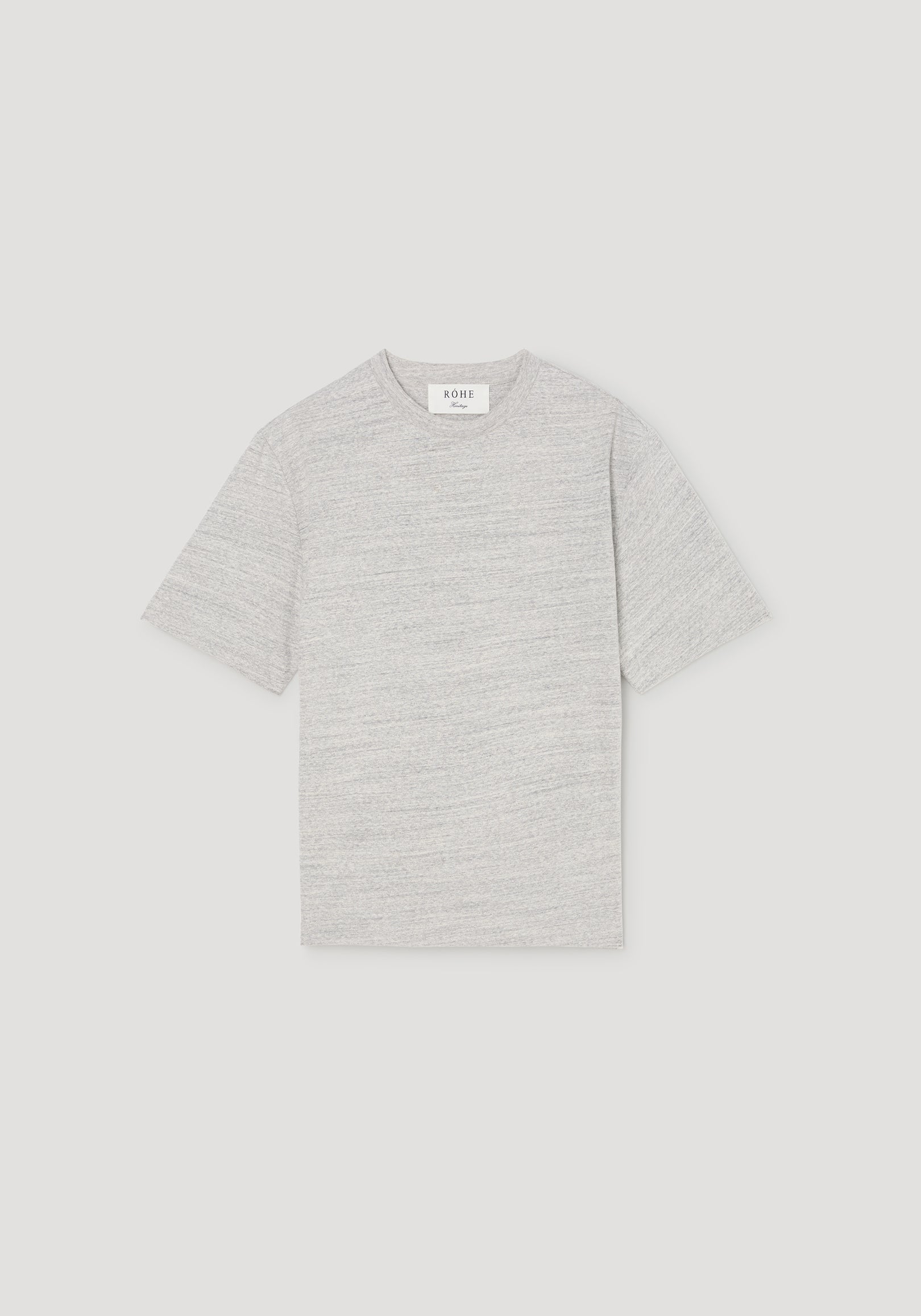 Japanese mouliné jersey t-shirt | grey mouliné