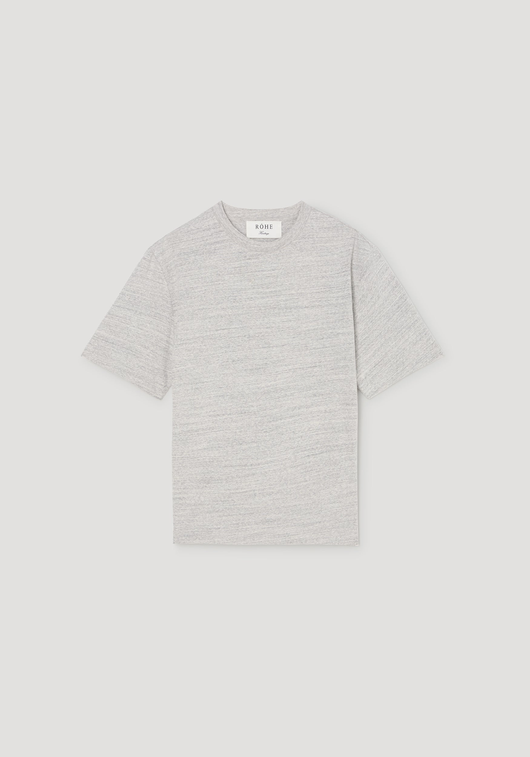 Japanese mouliné jersey t-shirt | grey mouliné
