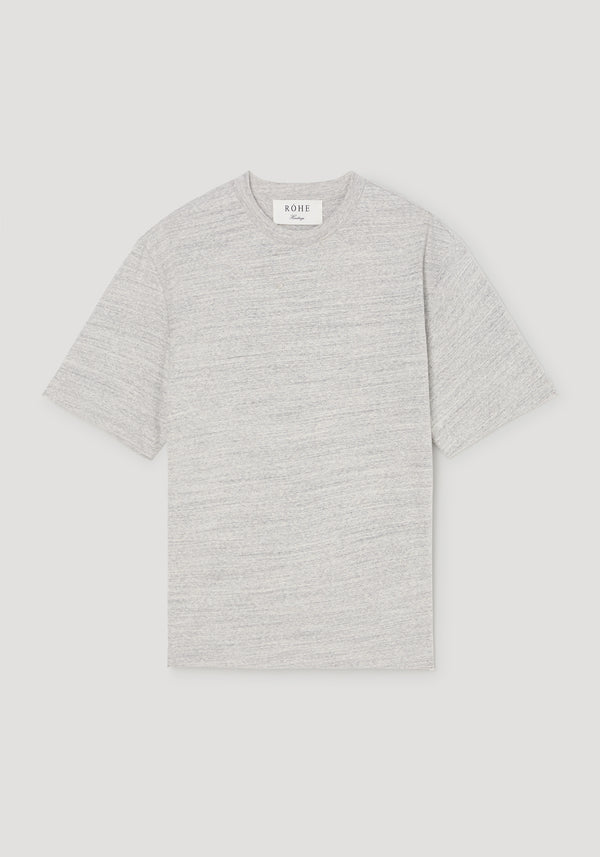 Japanese mouliné jersey t-shirt | grey mouliné