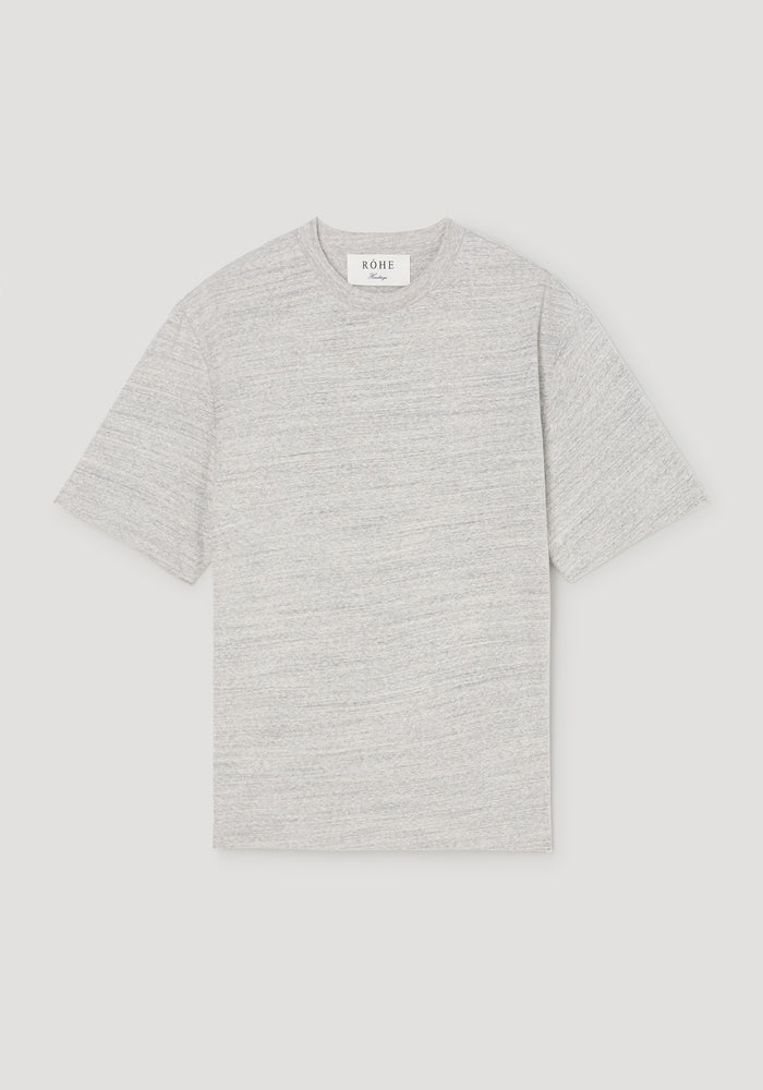 Japanese mouliné jersey t-shirt | grey mouliné