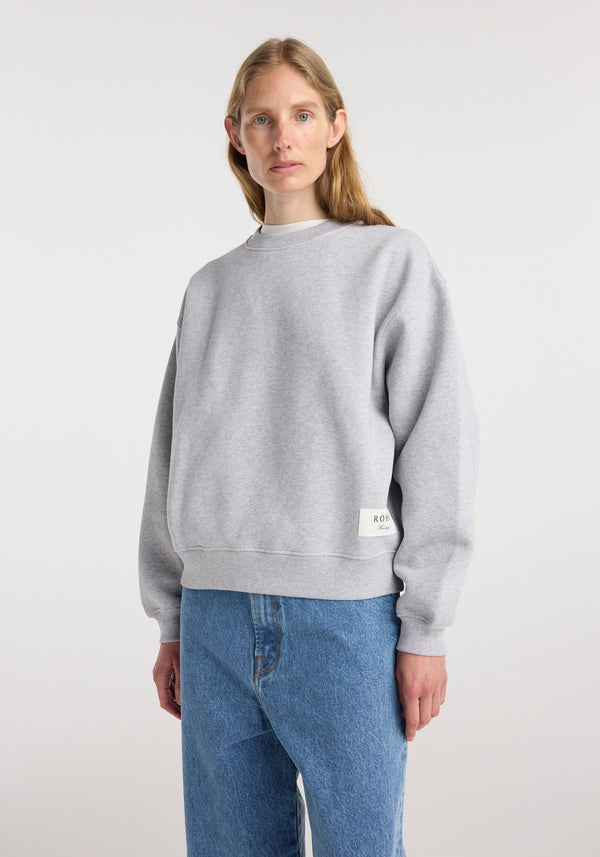 Sweatshirt | mid grey melange