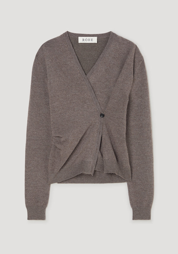 Twisted ballet cardigan | mud