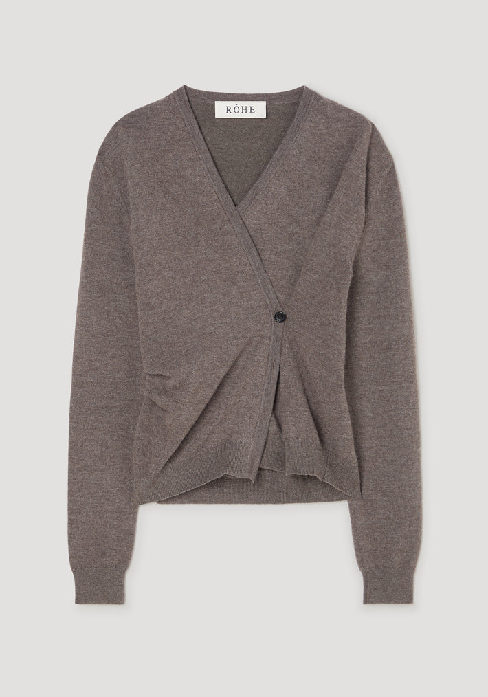 Twisted ballet cardigan | mud