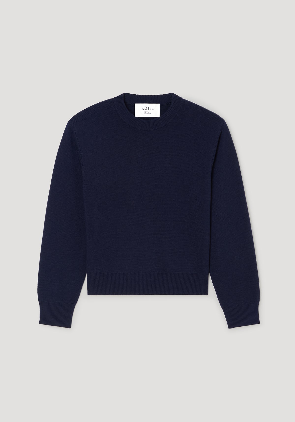 Statement shoulder crewneck | navy