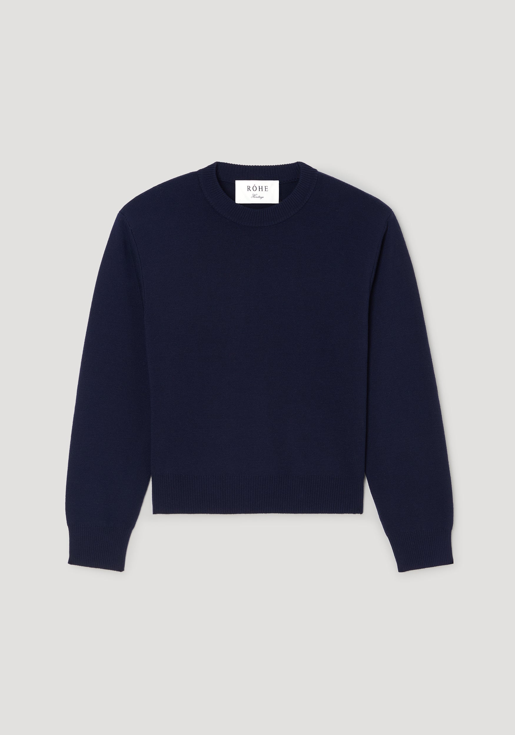 Statement shoulder crewneck | navy