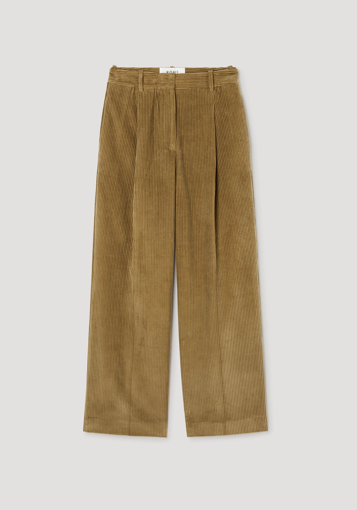 Ted - Lower waist corduroy trousers | beige