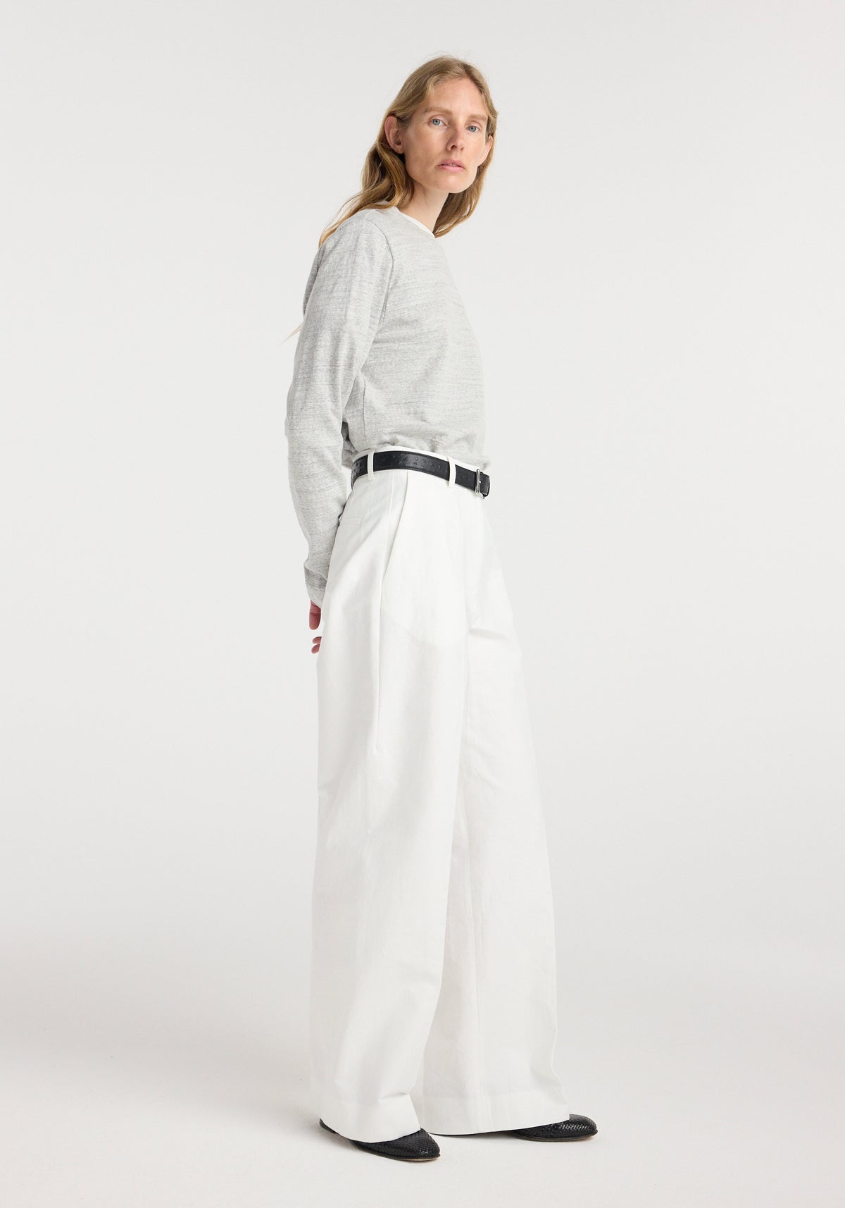 Classic loose fit chino | optic white