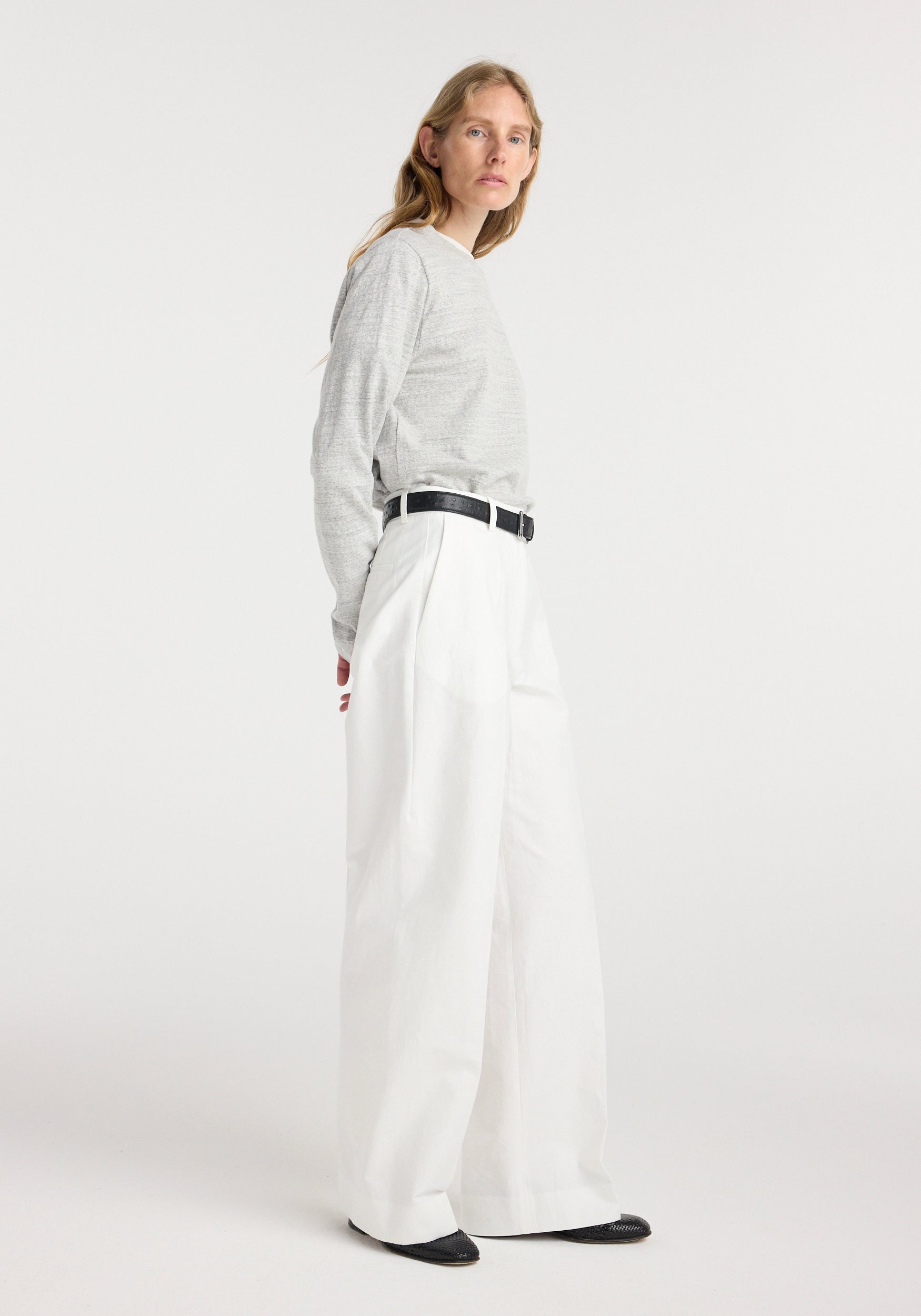 Classic loose fit chino | optic white