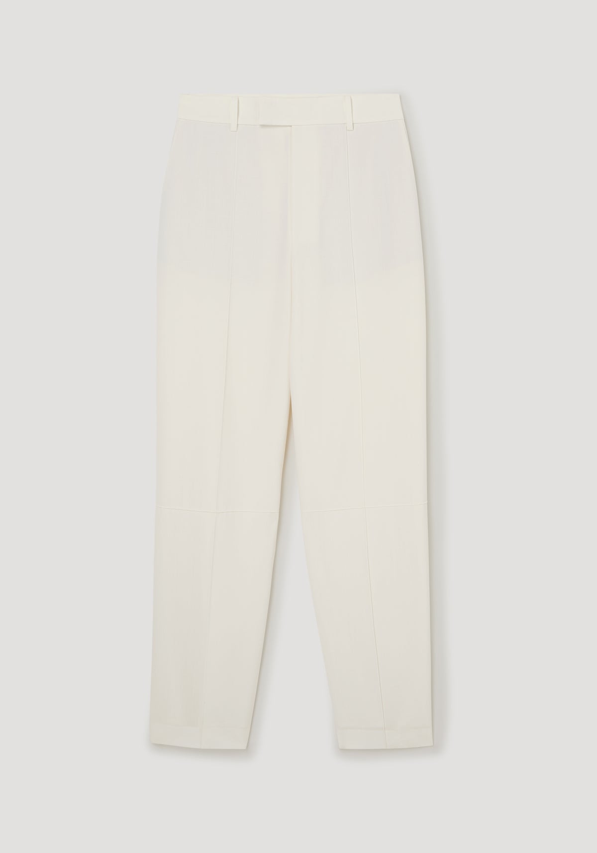 Daria - Single pleat tapered trousers | off white