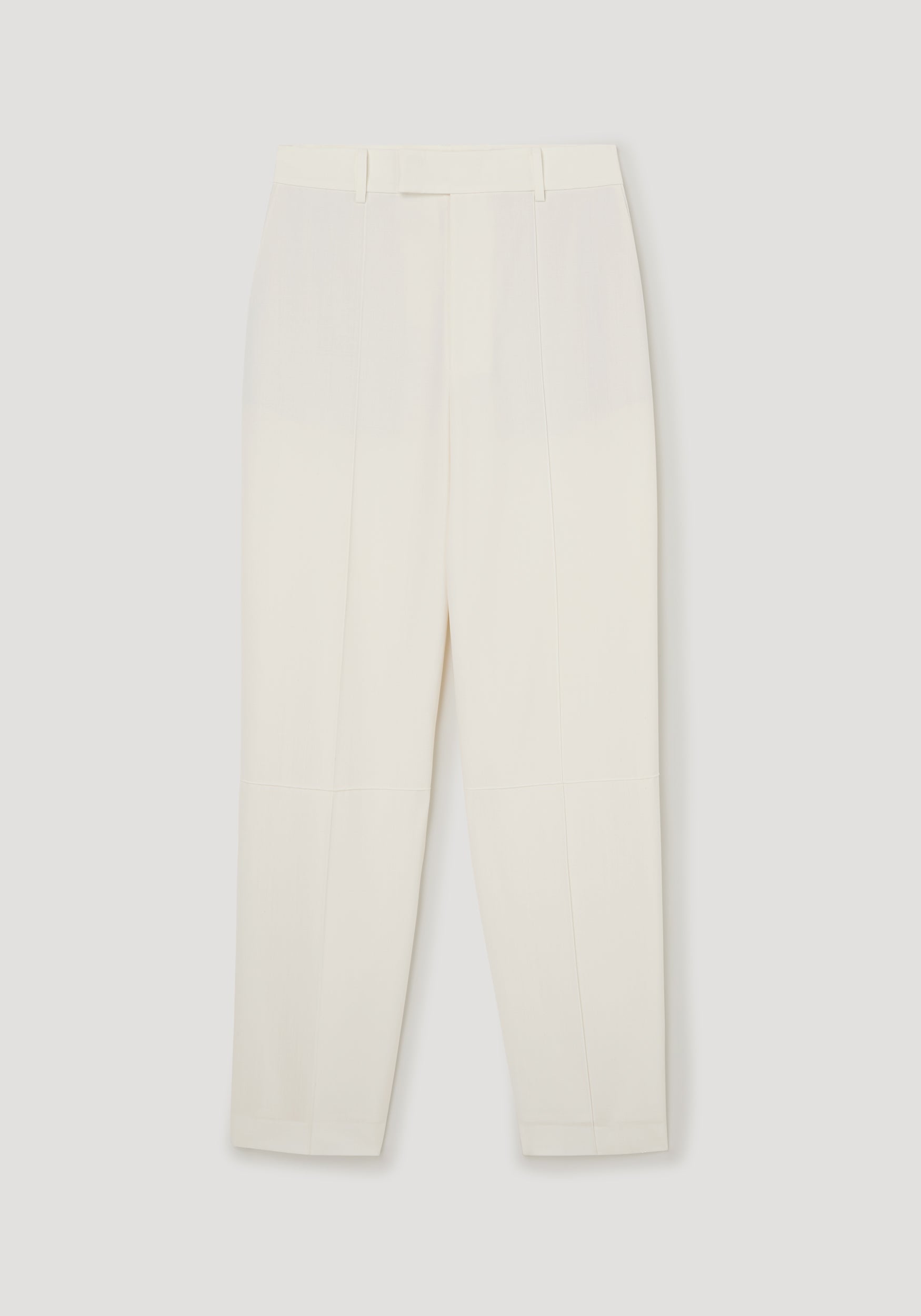 Daria - Single pleat tapered trousers | off white