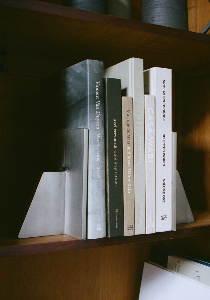 Stainless steel bookends | stainless steel