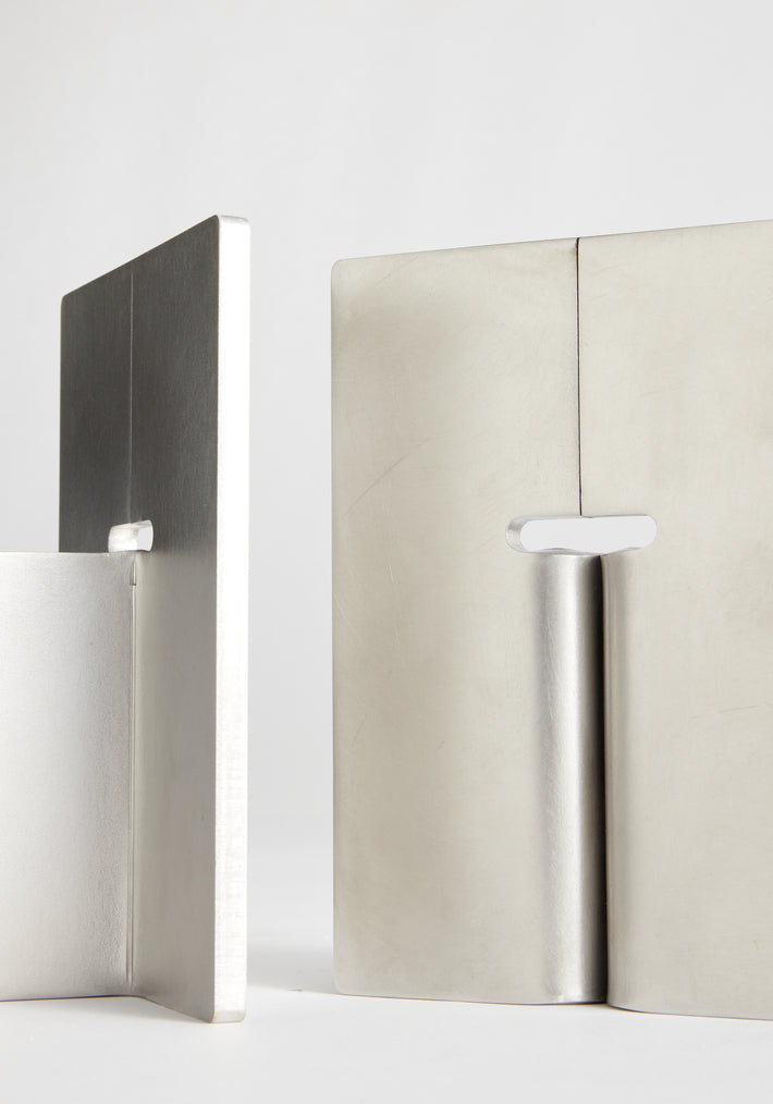 Stainless steel bookends | stainless steel