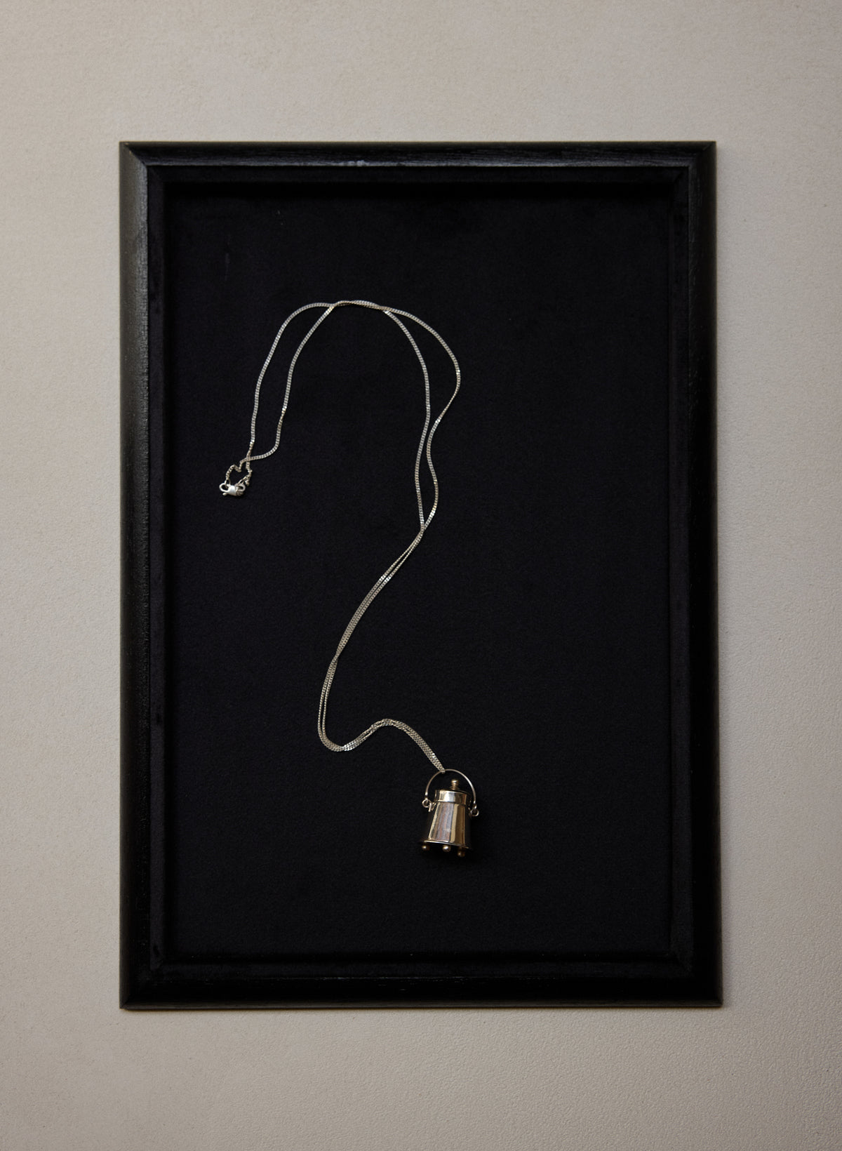 Dutch Silver Miniatures, Coffeepot necklace | silver