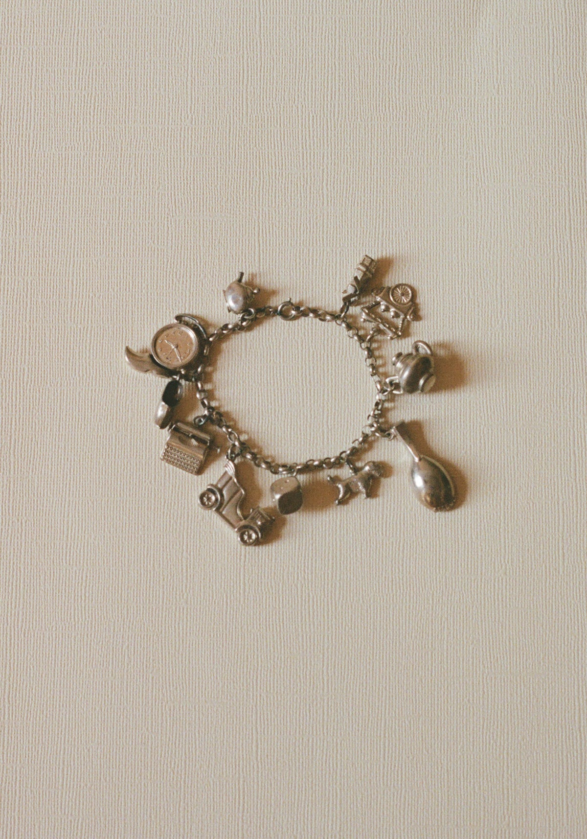 Dutch Silver, miniatures charm bracelet | silver
