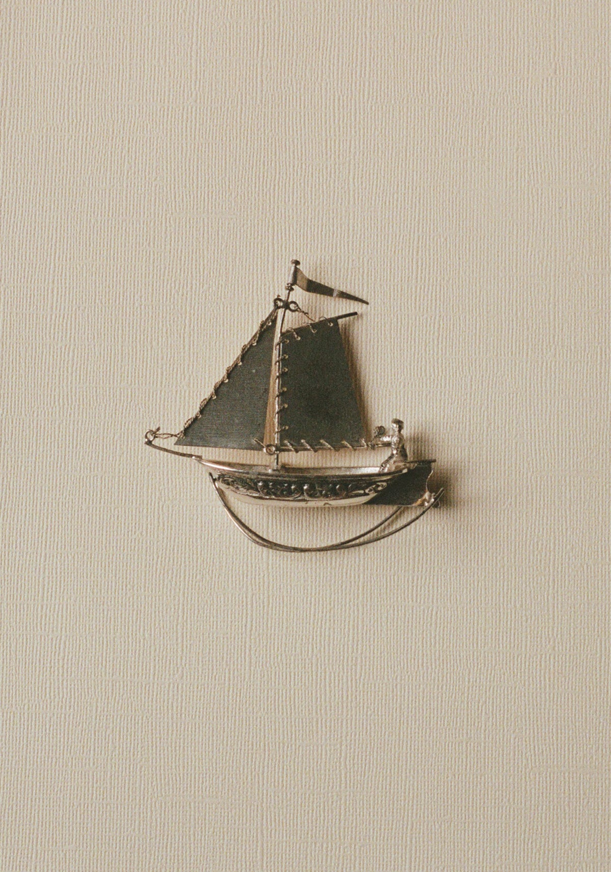 Dutch Silver Miniatures, Sailboat | silver