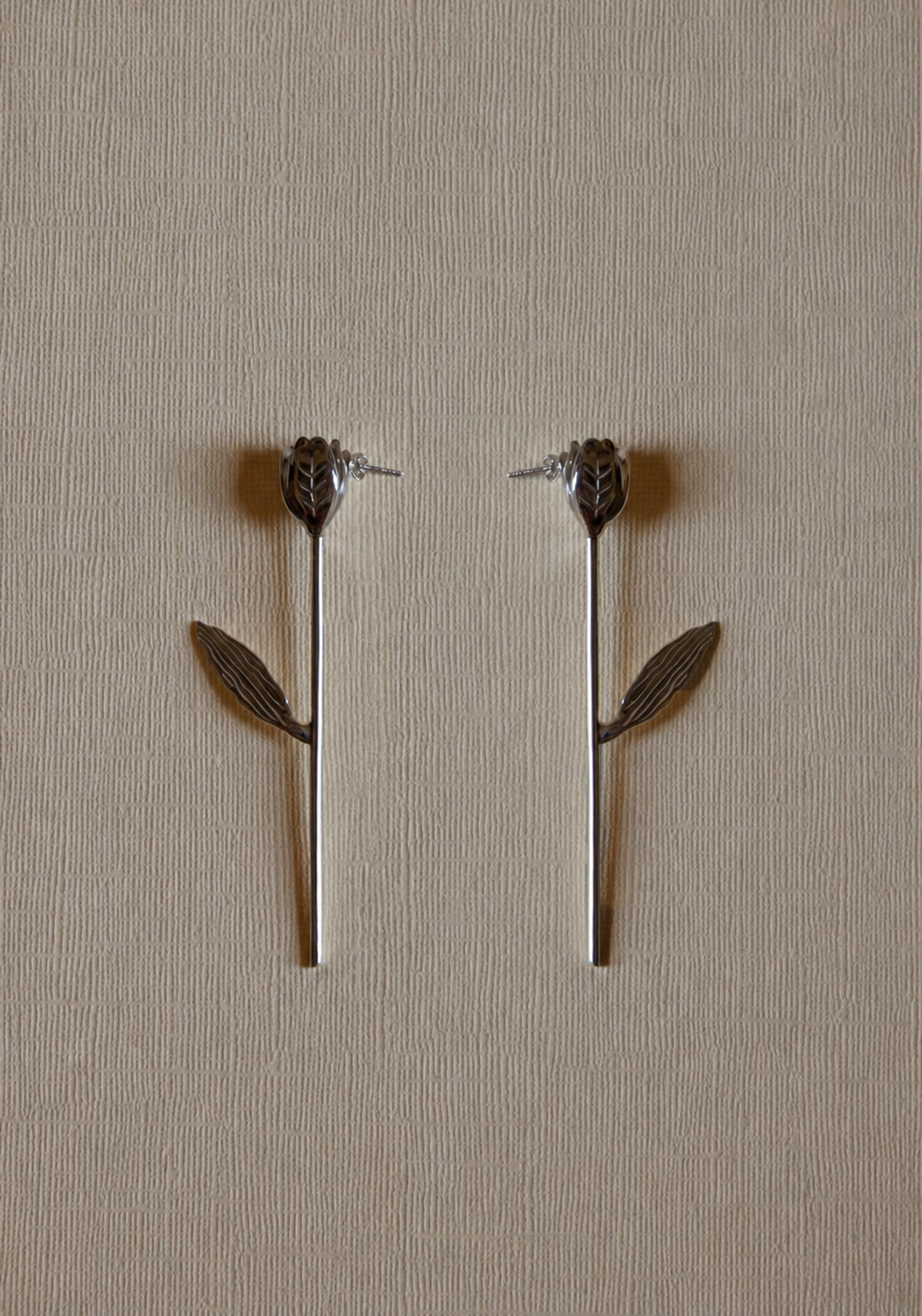 Tulip silver earrings (pair) | silver