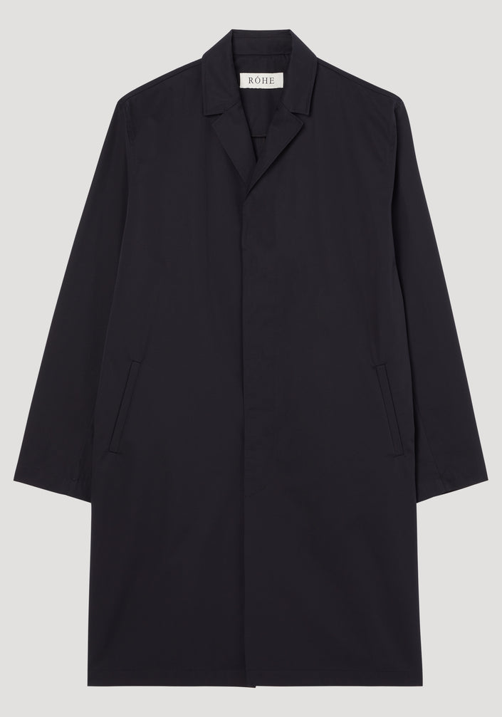 Gabardine trench coat | noir