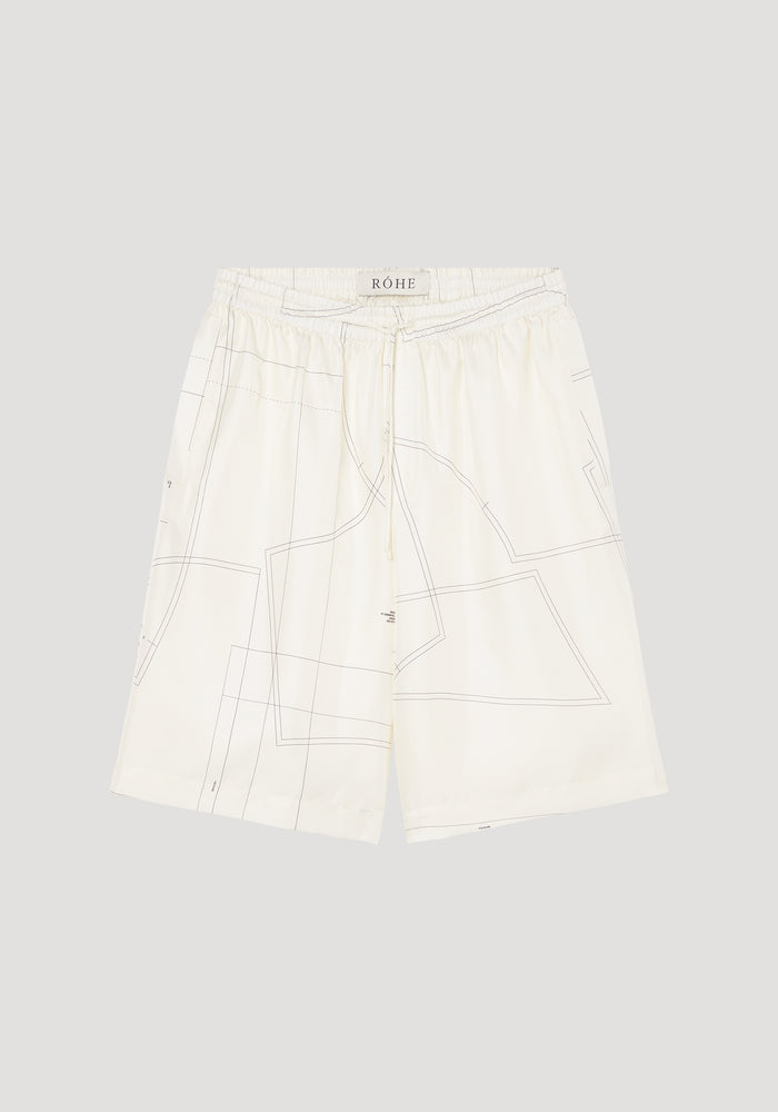 Silk elastic waistband shorts | patternmaking